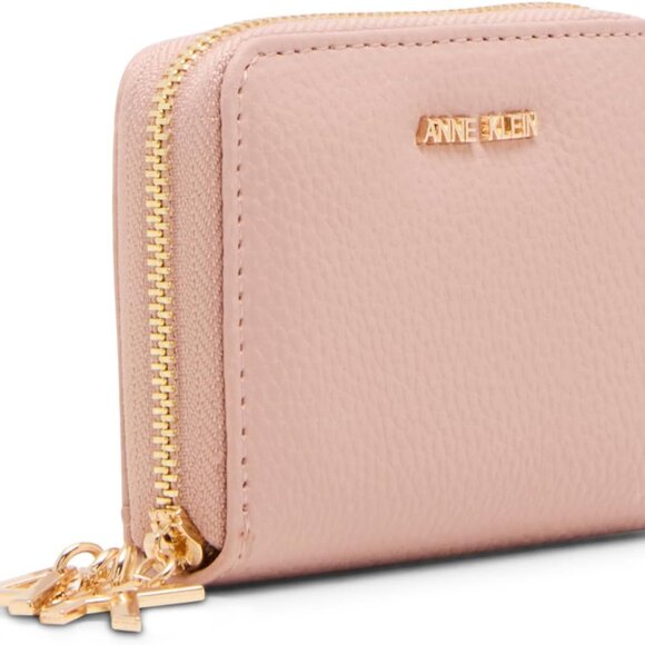 Womens Small Zip Around Wallet PVC Compact Card Holder ID Holder Gift - Picture 5 of 6